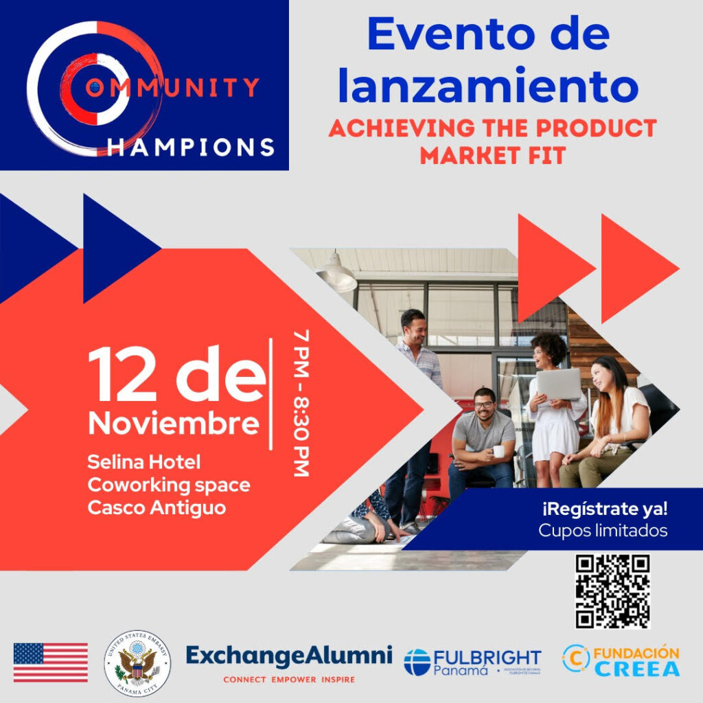 Evento Lanzamiento Community Champions – Achieving Product Market Fit
